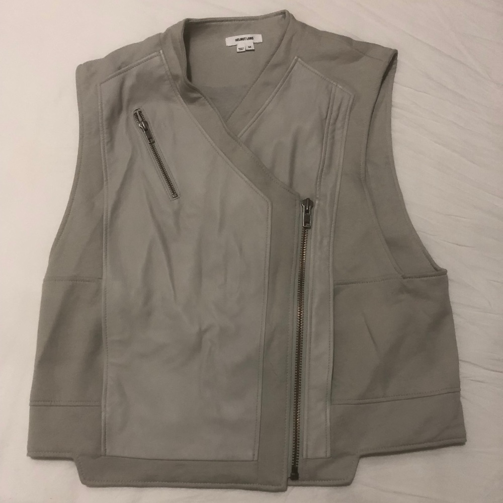 Helmut Lang Nimbus Leather Moto Vest